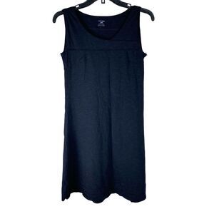 Horny Toad Tank Dress Small Sleeveless Black Organic Cotton Blend Casual Basic